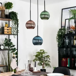 Koyoto Suspension, Boule lumineuse, Suspension Noir, 3 lumières
