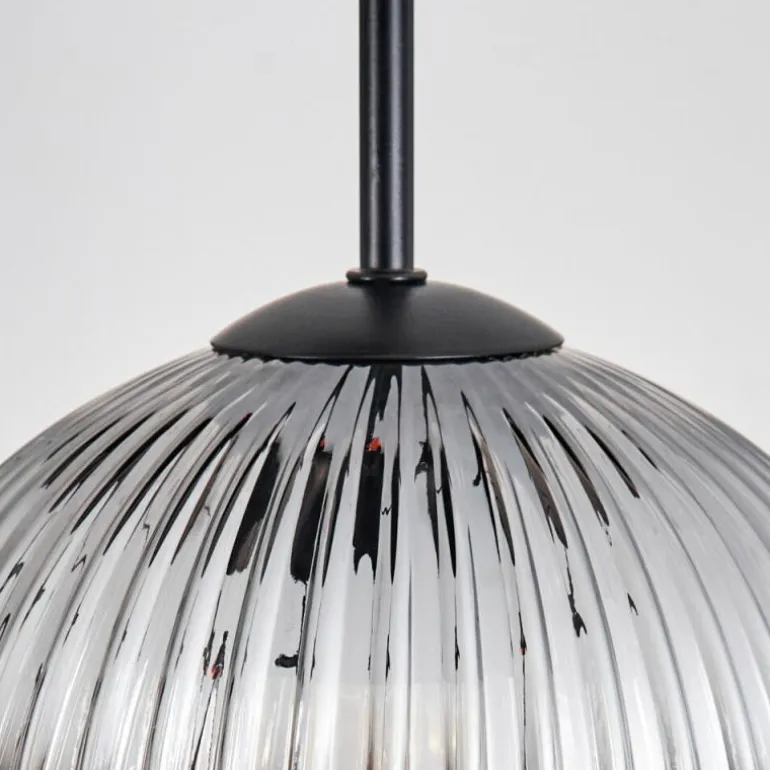 Koyoto Suspension, Boule lumineuse, Suspension, Suspension grappe Ambre, Clair, Fumé, 3 lumières