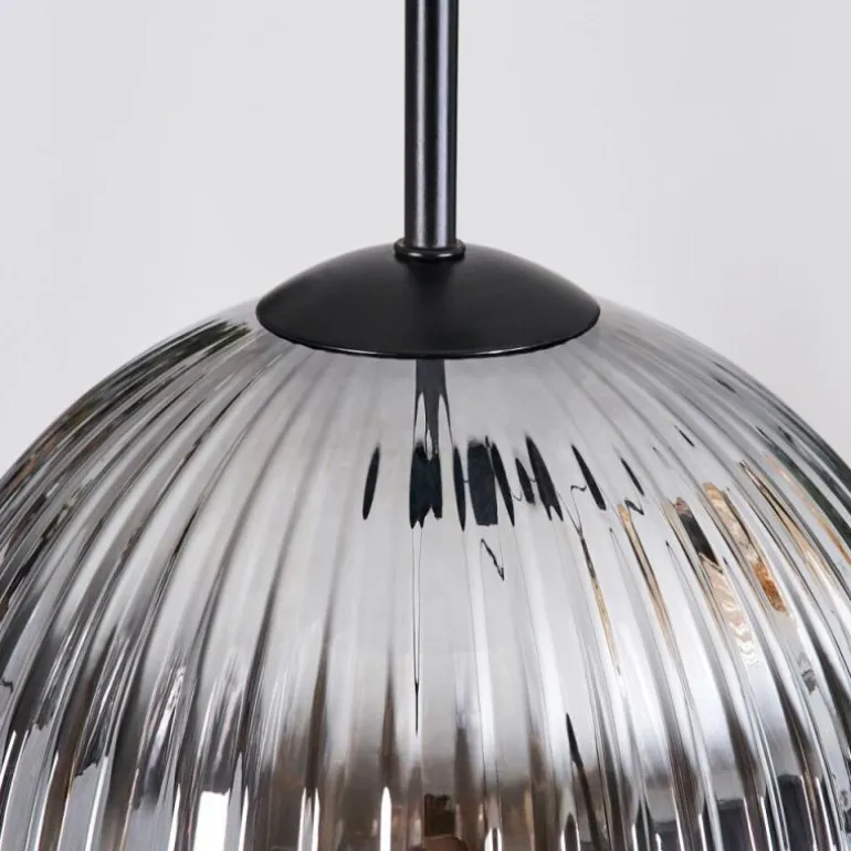 Koyoto Suspension, Boule lumineuse, Suspension Ambre, Clair, Fumé, 3 lumières