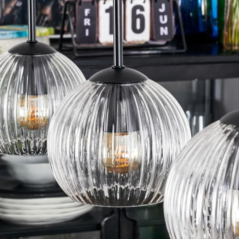 Koyoto Suspension, Boule lumineuse, Suspension Clair, 3 lumières