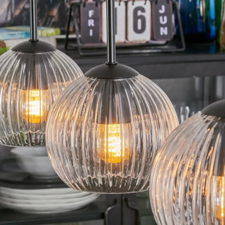 Koyoto Suspension, Boule lumineuse, Suspension Clair, 3 lumières