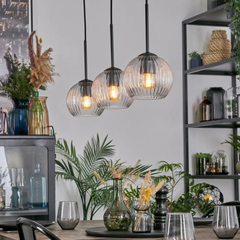 Koyoto Suspension, Boule lumineuse, Suspension Clair, 3 lumières