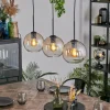 Koyoto Suspension, Boule lumineuse, Suspension Ambre, Clair, 3 lumières