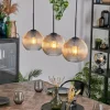 Koyoto Suspension, Boule lumineuse, Suspension Ambre, Clair, 3 lumières