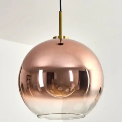 Koyoto Suspension, Boule lumineuse, Suspension Or, Noir, 1 lumière