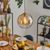Koyoto Suspension, Boule lumineuse, Suspension Or, Noir, 1 lumière
