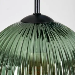 Koyoto Suspension, Boule lumineuse, Suspension grappe 45 cm Bleu, Vert, Cuivré, 5 lumières
