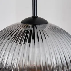 Koyoto Suspension, Boule lumineuse, Suspension grappe Ambre, Clair, Fumé, 5 lumières