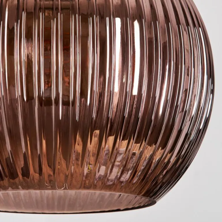 Koyoto Suspension, Boule lumineuse, Suspension grappe Bleu, Vert, Cuivré, 5 lumières