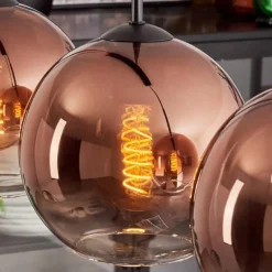 Koyoto Suspension Clair, Cuivré, 4 lumières