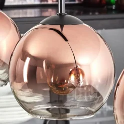 Koyoto Suspension Clair, Cuivré, 4 lumières