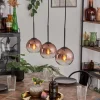 Koyoto Suspension Clair, Cuivré, 3 lumières