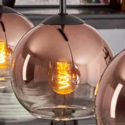 Koyoto Suspension Clair, Cuivré, 3 lumières
