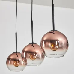 Koyoto Suspension Clair, Cuivré, 3 lumières