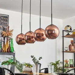 Koyoto Suspension Cuivré, 4 lumières