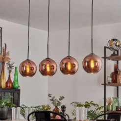 Koyoto Suspension Cuivré, 4 lumières