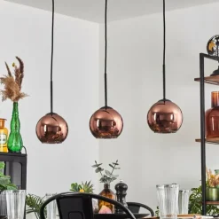 Koyoto Suspension Cuivré, 3 lumières