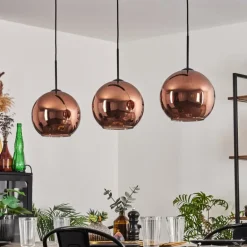 Koyoto Suspension Noir, 3 lumières