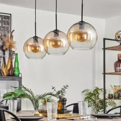 Koyoto Suspension Noir, 3 lumières