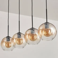 Koyoto Suspension Noir, 4 lumières
