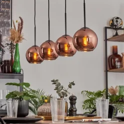Koyoto Suspension Noir, 4 lumières