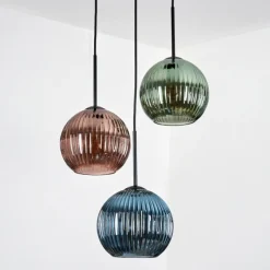Koyoto Suspension Noir, 3 lumières