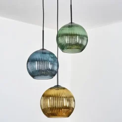 Koyoto Suspension Noir, 3 lumières