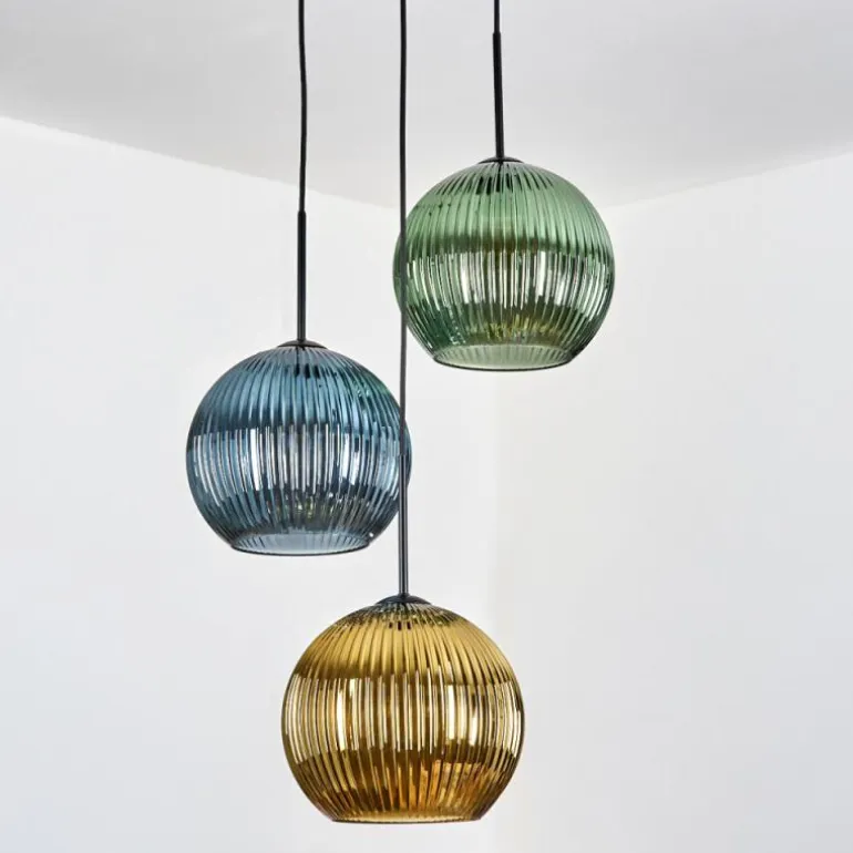 Koyoto Suspension Noir, 3 lumières
