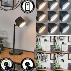 Krumstorp Lampe à poser, Applique murale, Liseuse LED Noir, 1 lumière