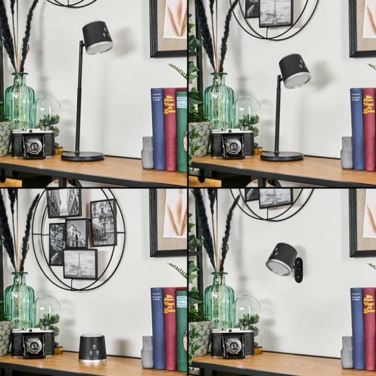 Krumstorp Lampe à poser, Applique murale, Liseuse LED Noir, 1 lumière
