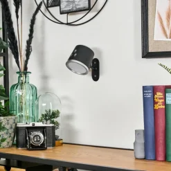 Krumstorp Lampe à poser, Applique murale, Liseuse LED Noir, 1 lumière