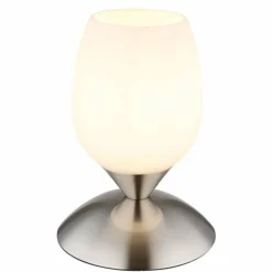 Kuwaita Lampe à poser Luminaires Globo Lighting Nickel mat, 1 lumière