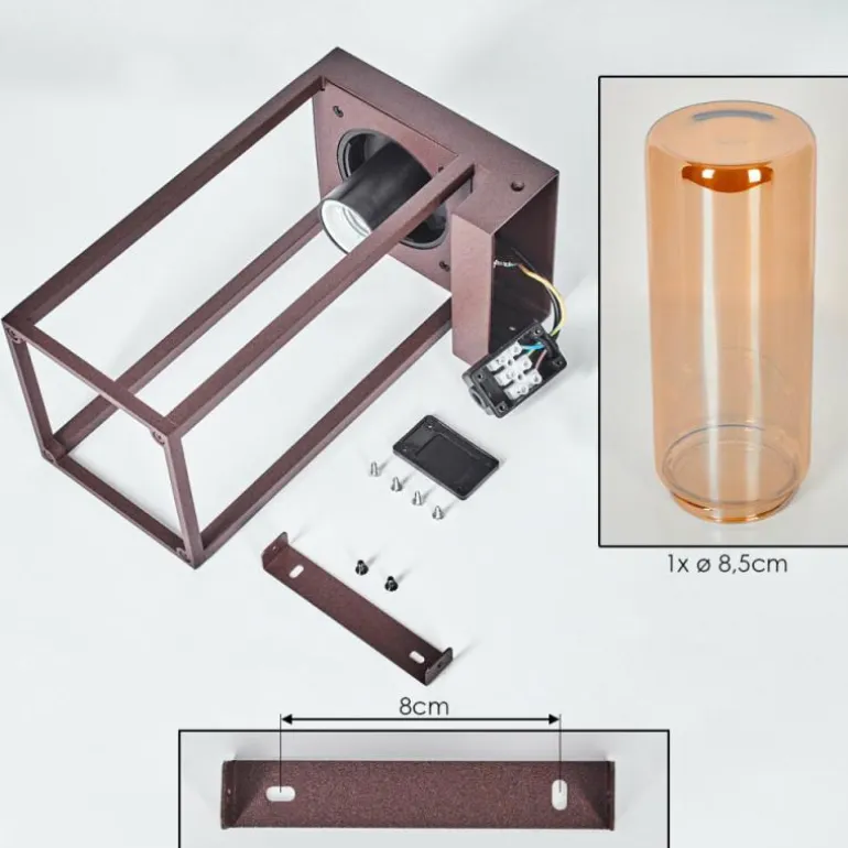 Lagarelhos Lampe murale d´extérieur Rouille, 1 lumière