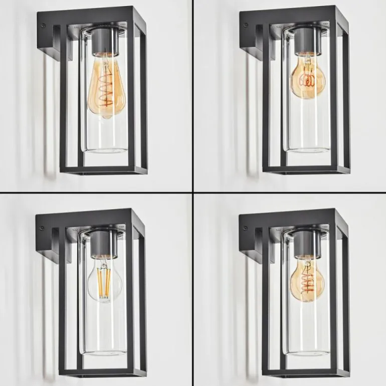 Lagarelhos Luminaire extérieur, Lampe murale d´extérieur Noir, 1 lumière