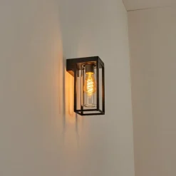 Lagarelhos Luminaire extérieur, Lampe murale d´extérieur Noir, 1 lumière