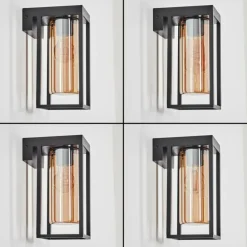 Lagarelhos Luminaire extérieur, Lampe murale d´extérieur Noir, 1 lumière