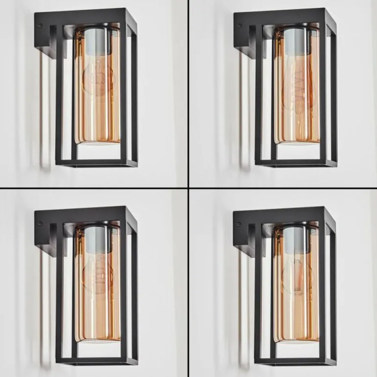 Lagarelhos Luminaire extérieur, Lampe murale d´extérieur Noir, 1 lumière