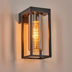 Lagarelhos Luminaire extérieur, Lampe murale d´extérieur Noir, 1 lumière