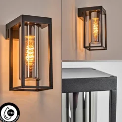 Lagarelhos Luminaire extérieur, Lampe murale d´extérieur Noir, 1 lumière