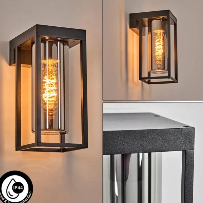 Lagarelhos Luminaire extérieur, Lampe murale d´extérieur Noir, 1 lumière