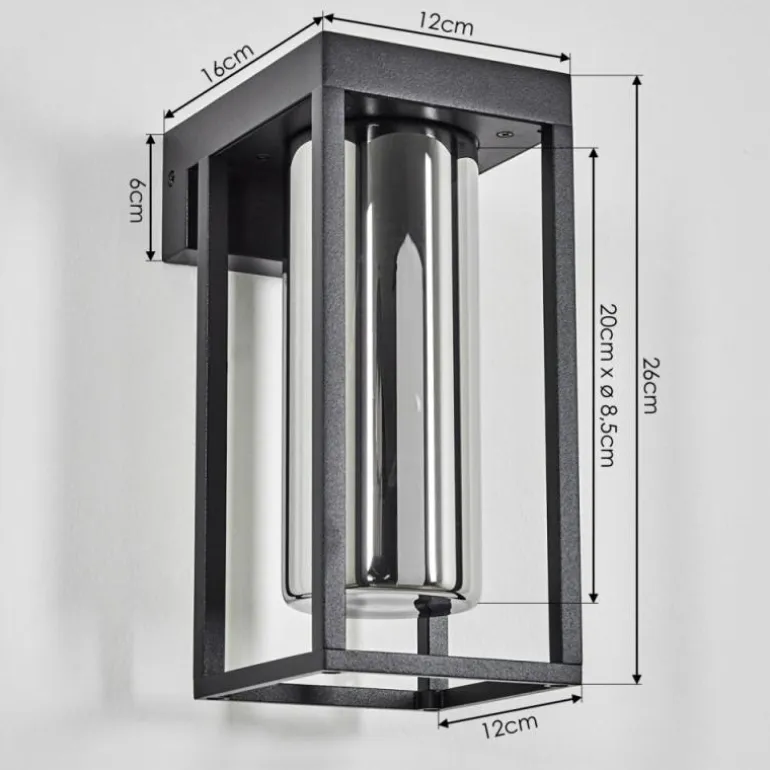 Lagarelhos Luminaire extérieur, Lampe murale d´extérieur Noir, 1 lumière