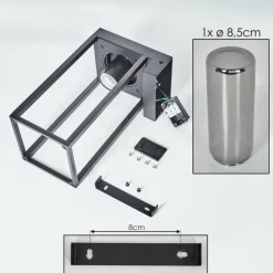 Lagarelhos Luminaire extérieur, Lampe murale d´extérieur Noir, 1 lumière