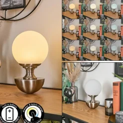 Lakolk Lampe à poser LED Nickel mat, 1 lumière