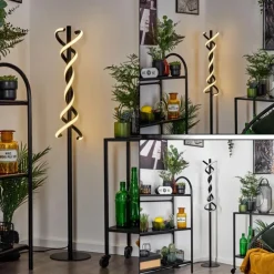 Lampadaire Alvarim LED Noir, 1 lumière