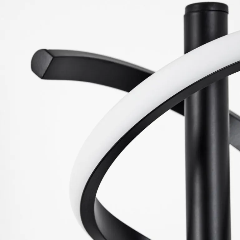 Lampadaire Alvarim LED Noir, 1 lumière