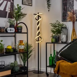 Lampadaire Alvarim LED Noir, 1 lumière