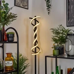 Lampadaire Alvarim LED Noir, 1 lumière