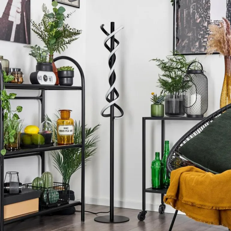 Lampadaire Alvarim LED Noir, 1 lumière