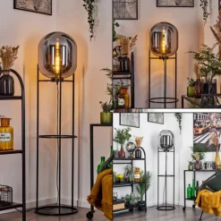 Lampadaire Arieux Noir, 1 lumière