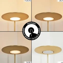 Lampadaire Confluencia LED Laiton, 2 lumières